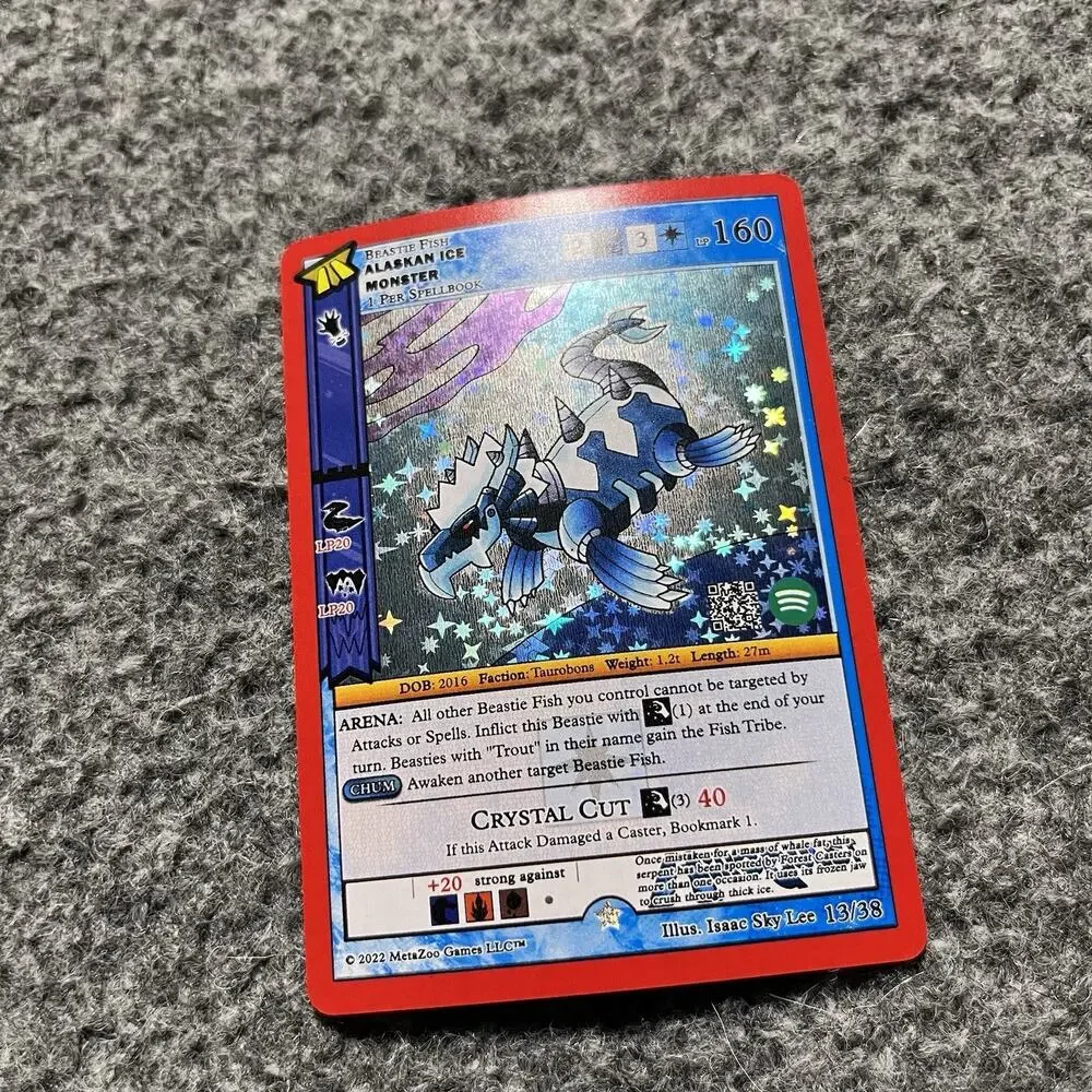 Metazoo HiroQuest Alaskan Ice Monster Full Holo 13/38 Spotify Music NM Fresh